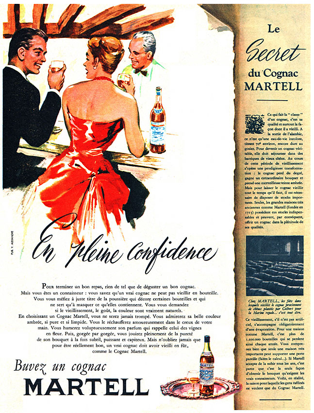 Advert Martell 1955