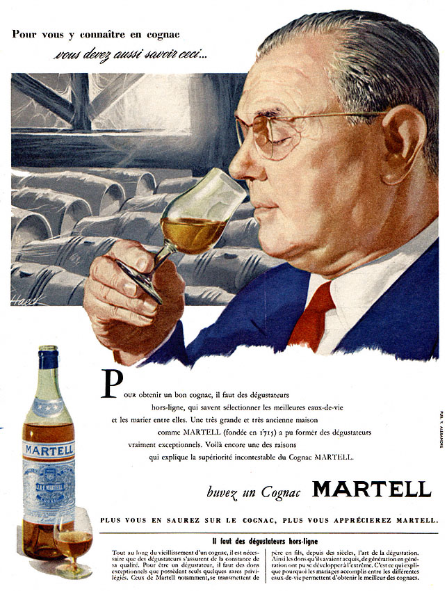 Advert Martell 1957