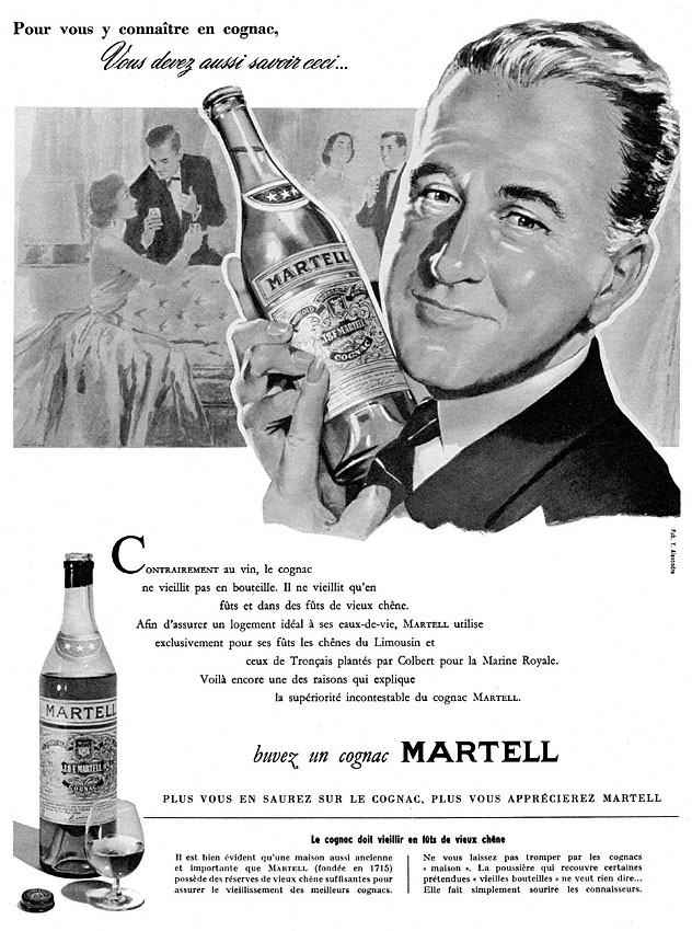 Advert Martell 1958
