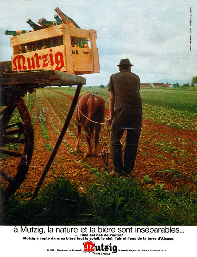Advert Mutzig 1970