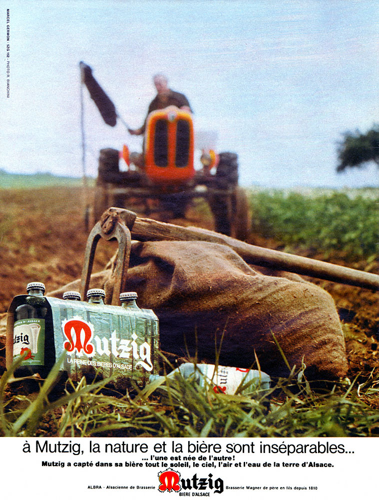 Advert Mutzig 1970