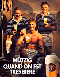 Advert Mutzig 1985