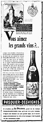 Advert Pasquier-Desvignes 1960