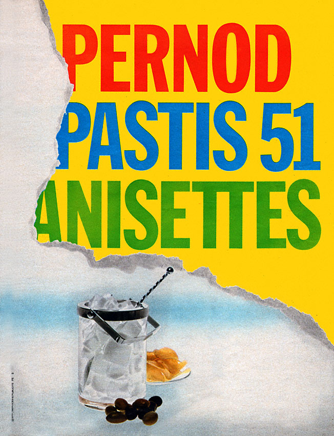Advert Pernod 1971