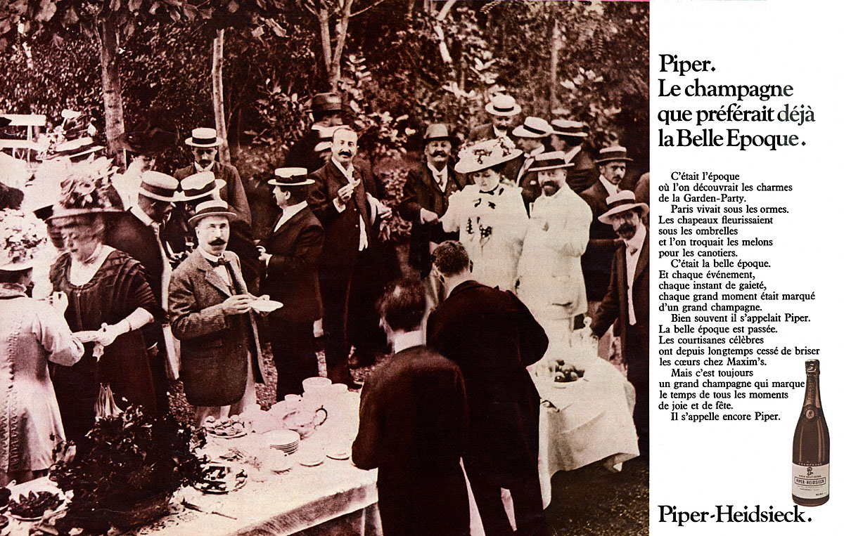 Advert Piper Heidsieck 1969