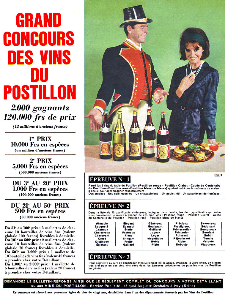 Advert Postillon 1963