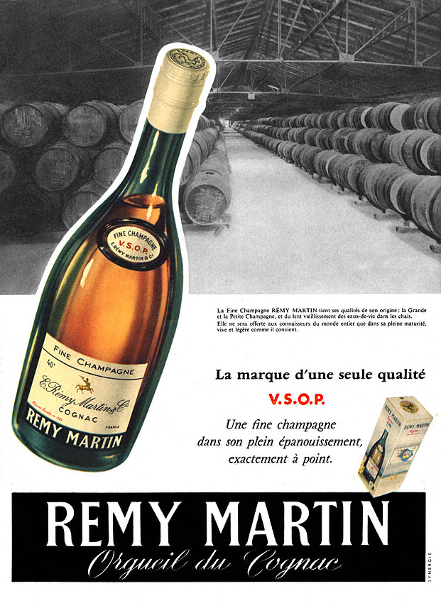 Advert Remy Martin 1956