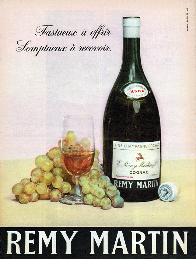 Advert Remy Martin 1958