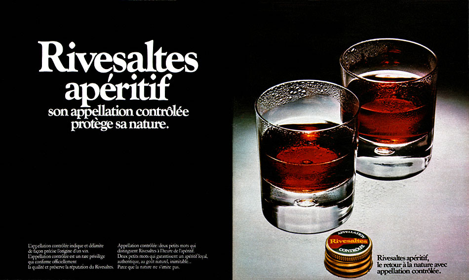 Advert Rivesaltes 1973