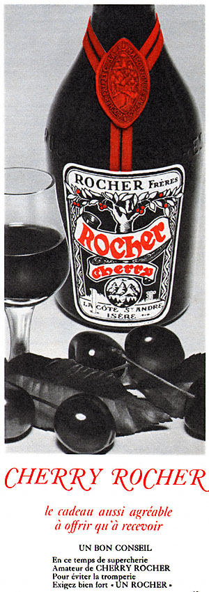 Advert Rocher 1965
