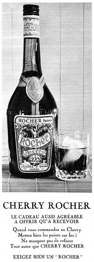 Advert Rocher 1966