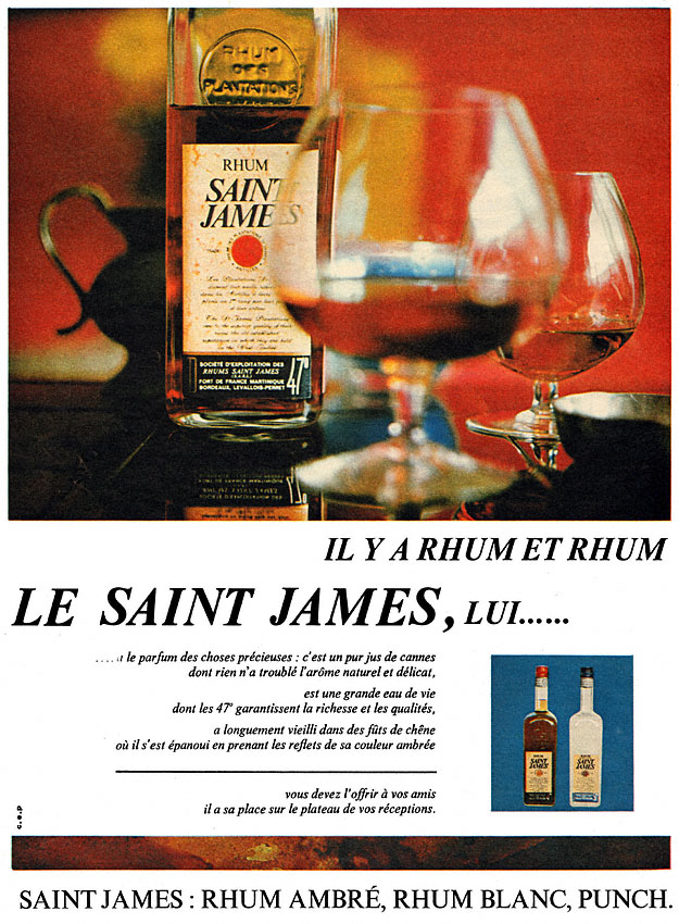 Advert Saint James 1970