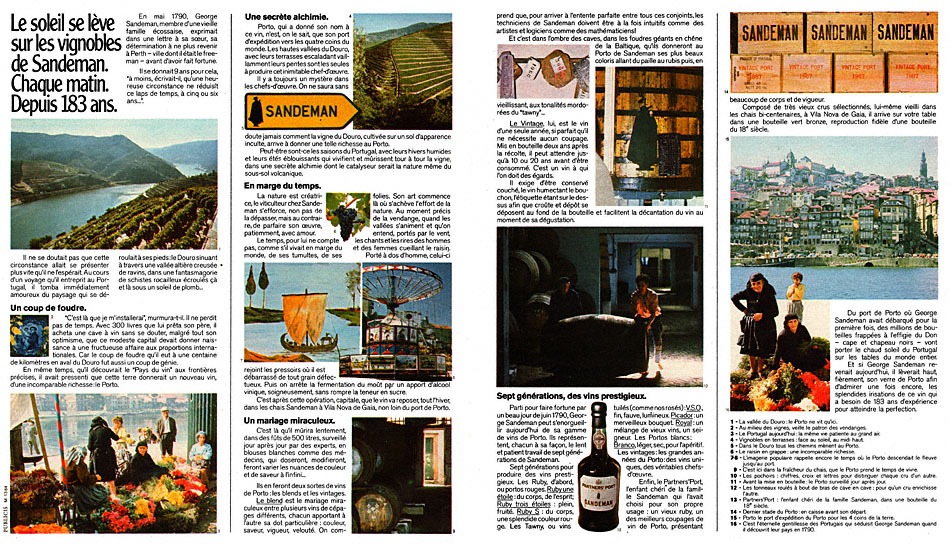 Advert Sandeman 1973