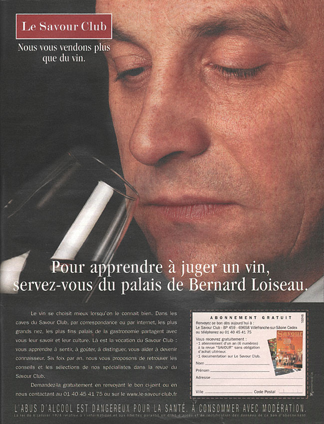 Advert Savour Club 2000