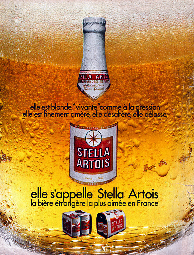 Advert Stella Artois 1972