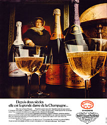 Advert Veuve Clicquot 1973