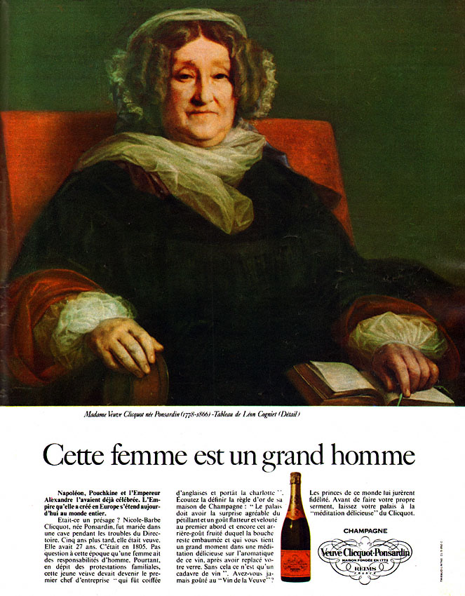 Advert Veuve Clicquot 1968