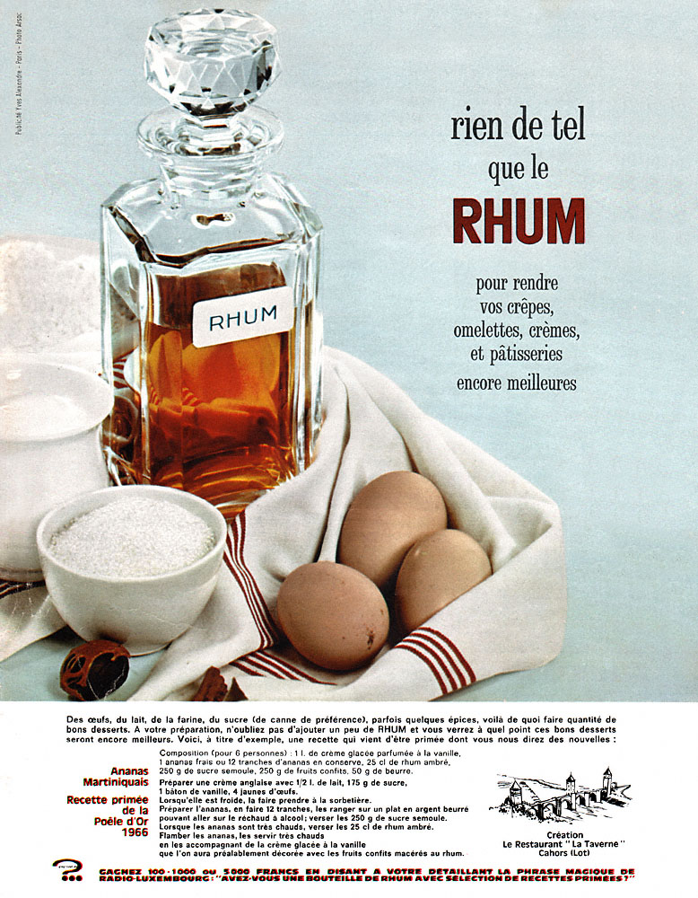 Advert ZxDivers Rhum 1967