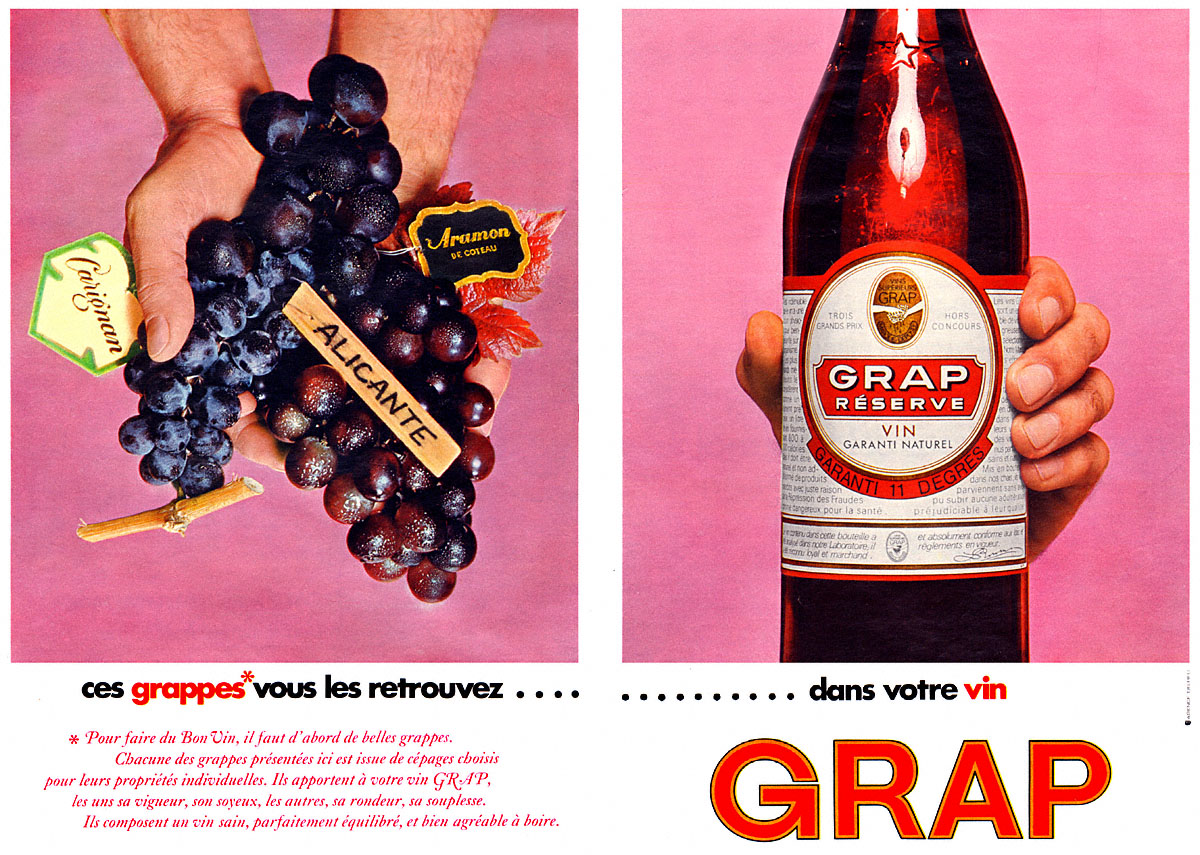 Advert ZxDivers Vins 1969
