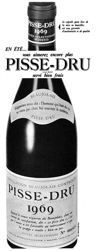 Advert ZxDivers Vins 1970