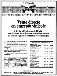 Advert ZxDivers Vins 1977