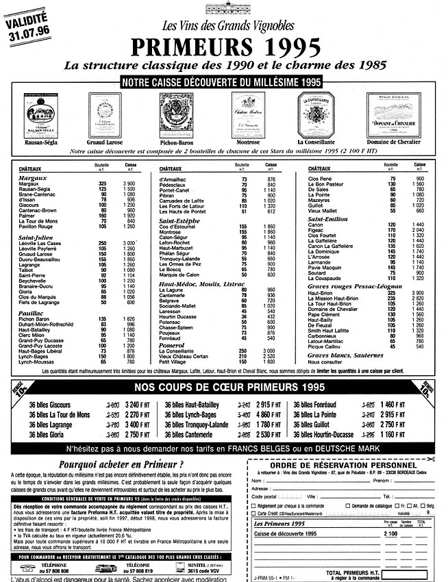 Advert ZxDivers Vins 1996