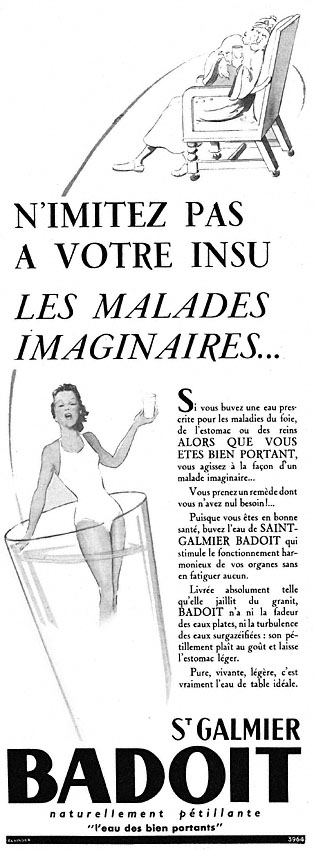 Advert Badoit 1952