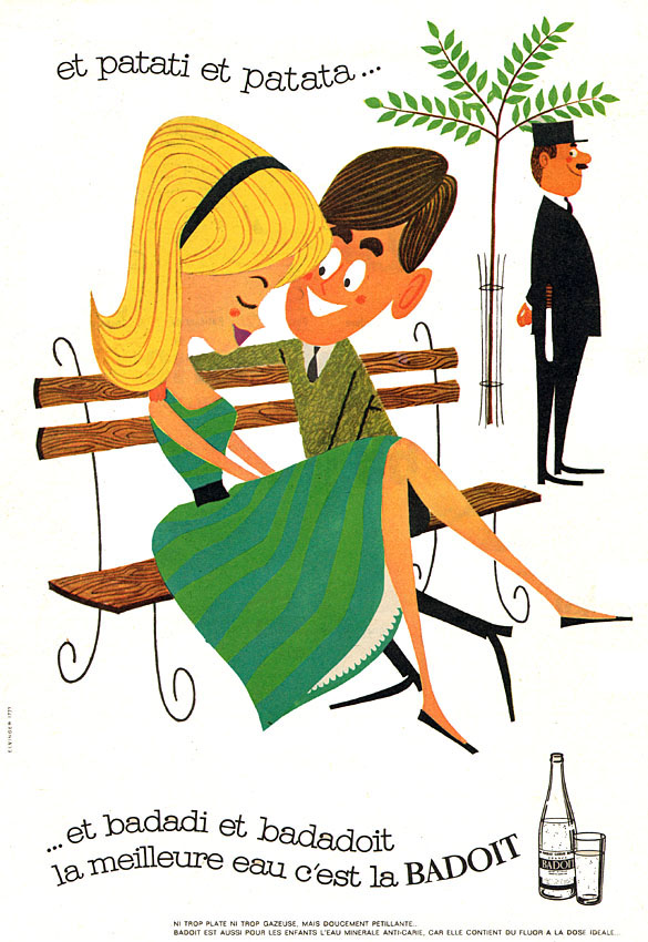 Advert Badoit 1961