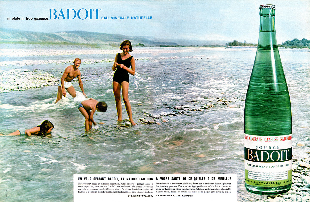 Advert Badoit 1964