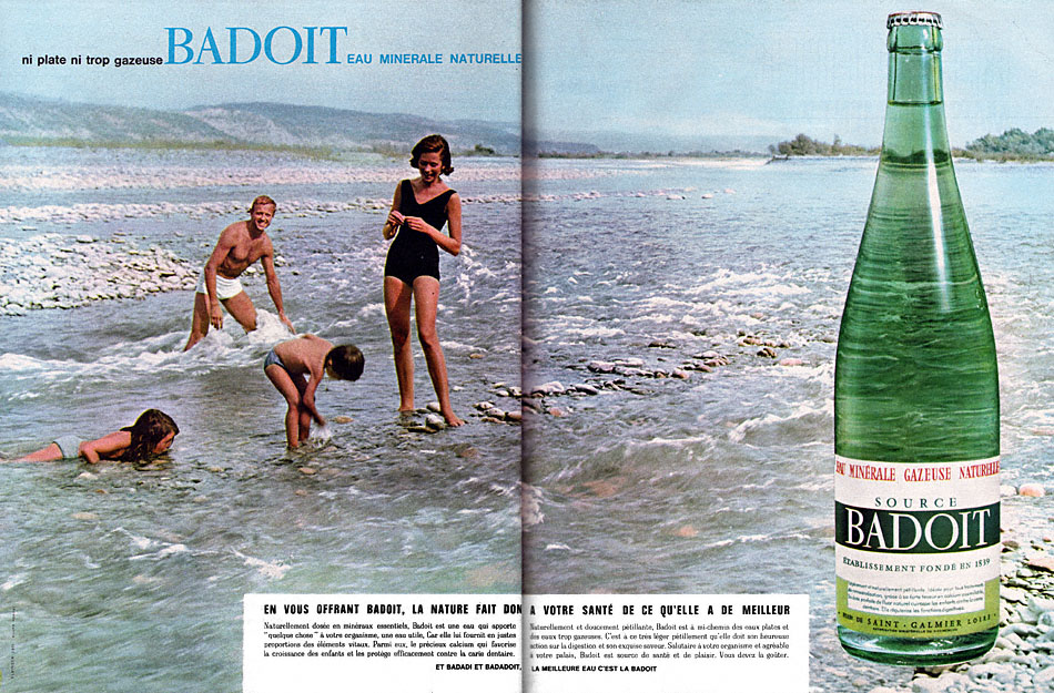 Advert Badoit 1964