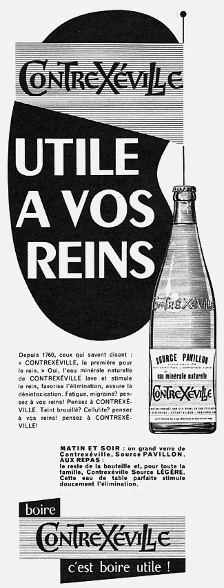 Advert Contrexeville 1955
