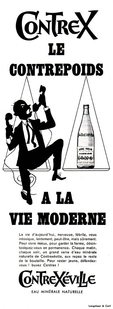 Advert Contrexeville 1960