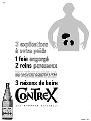 Advert Contrexeville 1962