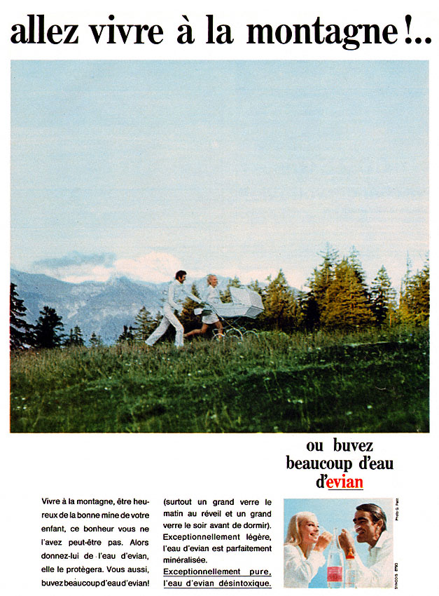 Advert Evian 1969