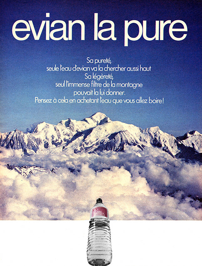 Advert Evian 1971