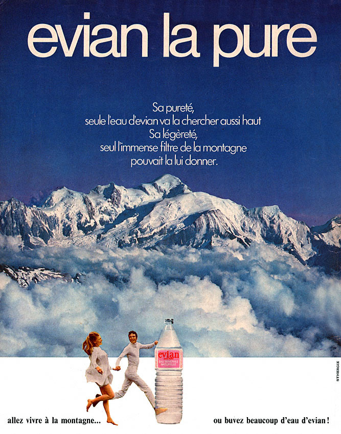 Advert Evian 1971