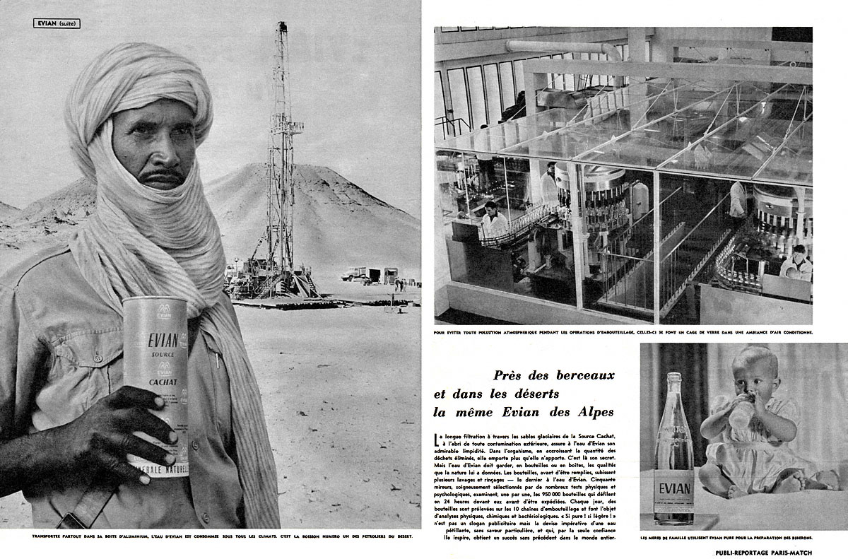 Advert Evian 1960