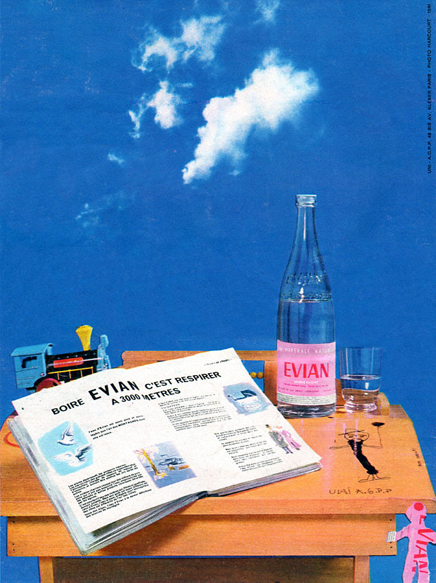 Advert Evian 1963
