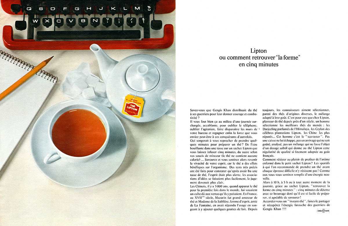 Advert Lipton 1970