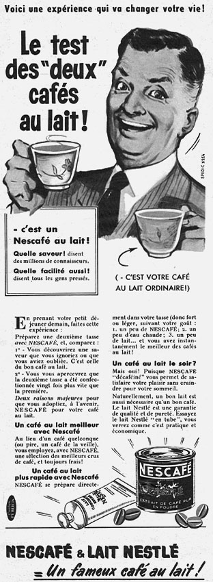 Advert Nescaf 1955