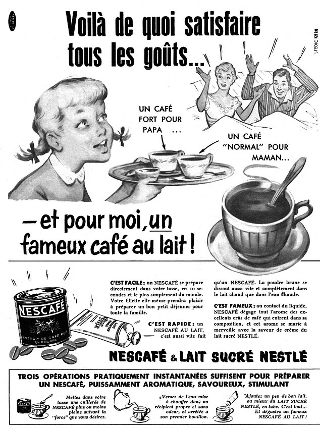 Advert Nescaf 1956