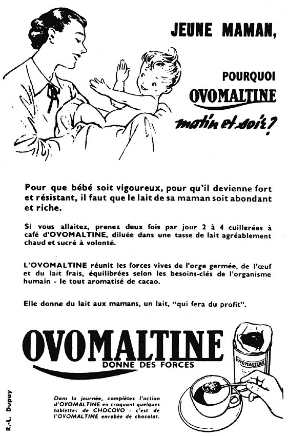 Advert Ovomaltine 1952