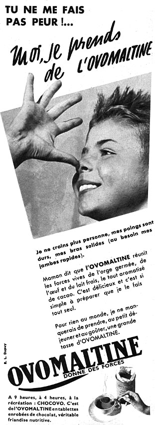 Advert Ovomaltine 1954