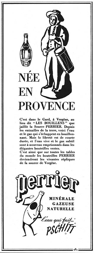 Advert Perrier 1949