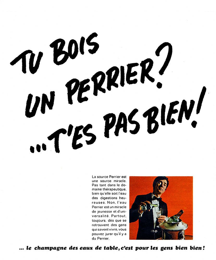 Advert Perrier 1969