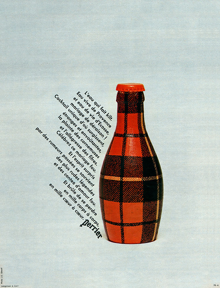 Advert Perrier 1970