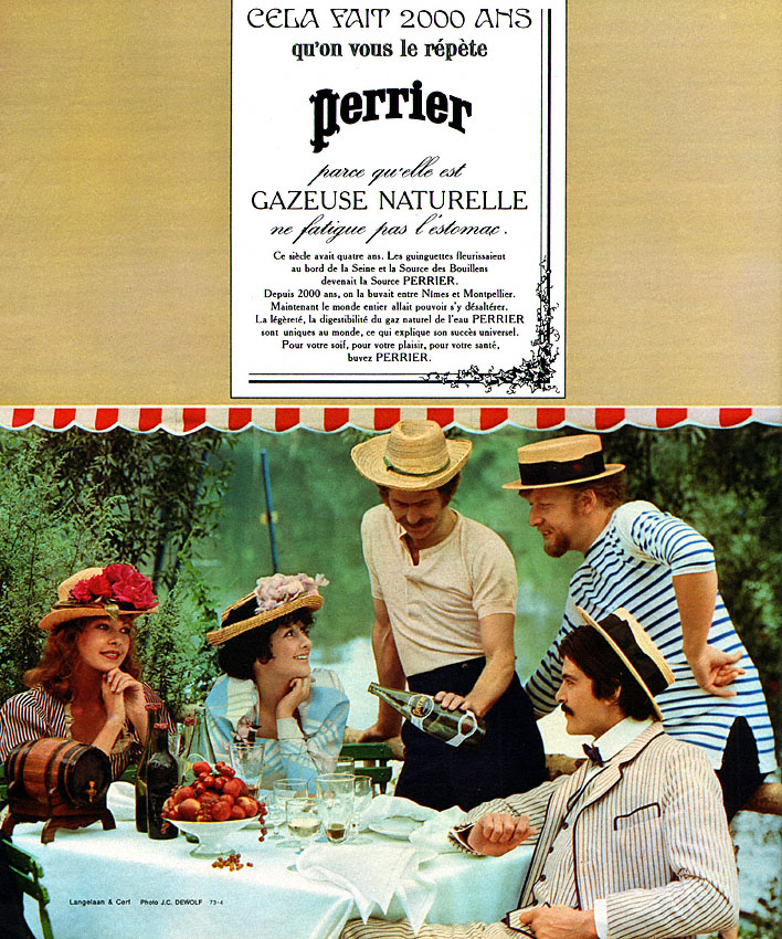 Advert Perrier 1972