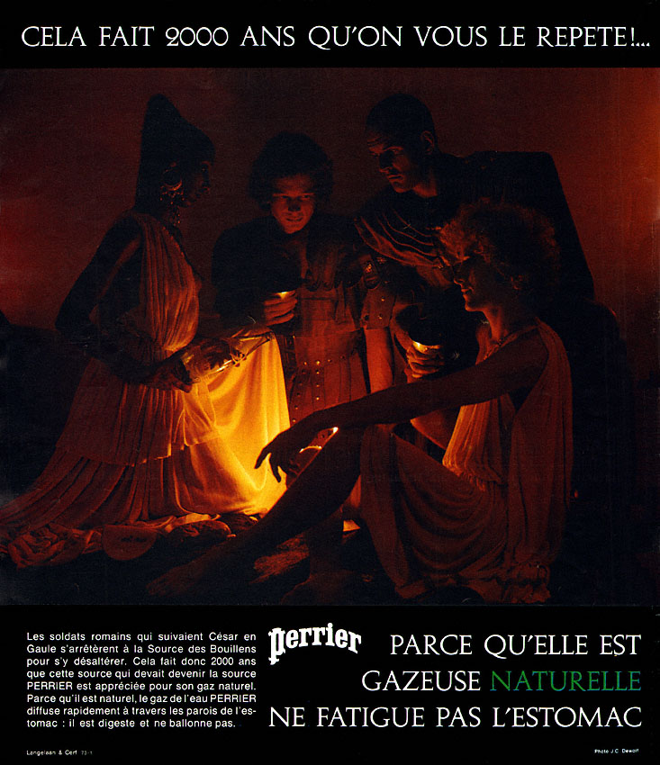 Advert Perrier 1973