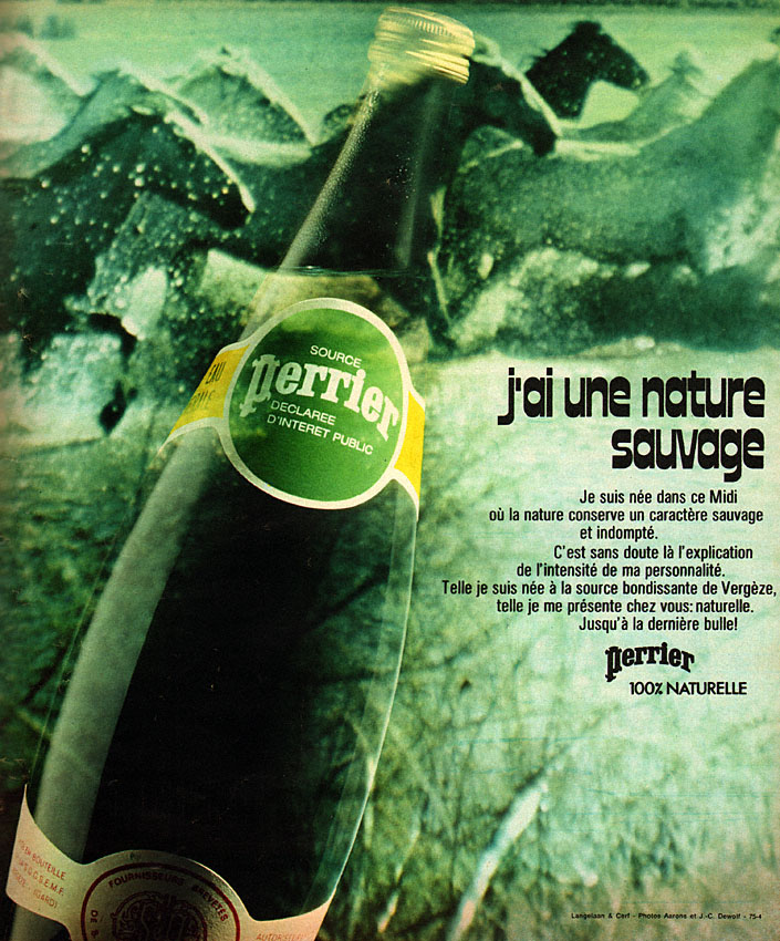 Advert Perrier 1975