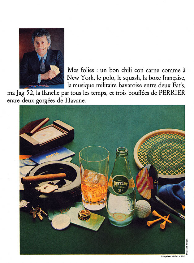 Advert Perrier 1980